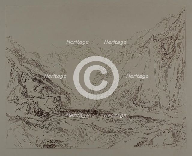 Sand Mountain Scene, n.d. Creator: John Ruskin.