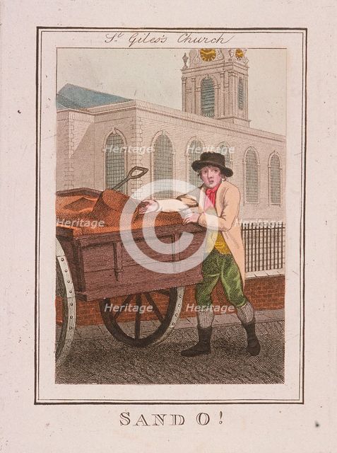 'Sand O!', Cries of London, 1804. Artist: Anon