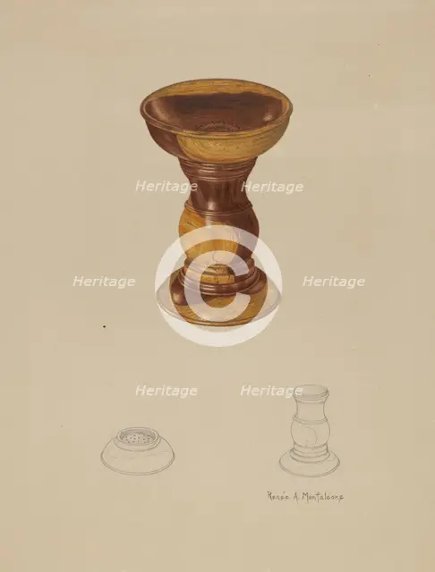 Sand Shaker, c. 1941. Creator: Renee A. Monfalcone.