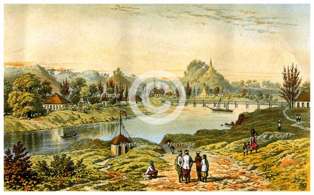 Sandoway, Arakan, Myanmar, 19th century.Artist: C Kegan Paul