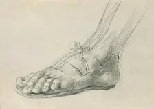 Sandals study for Rüdiger and Angelika around 1842. Creator: Johann Peter Krafft