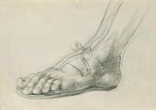 Sandals study for Rüdiger and Angelika around 1842. Creator: Johann Peter Krafft