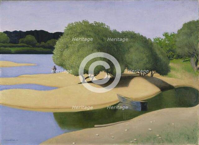 Sandbanks on the Loire (Des Sables au bord de la Loire), 1923. Creator: Vallotton, Felix Edouard (1865-1925).