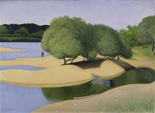 Sandbanks on the Loire (Des Sables au bord de la Loire), 1923. Creator: Vallotton, Felix Edouard (1865-1925)