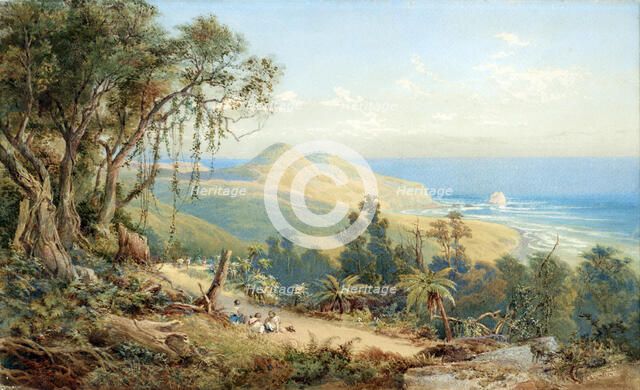 Sandfly Bay, Otago, c1879. Creator: Nicholas Chevalier.