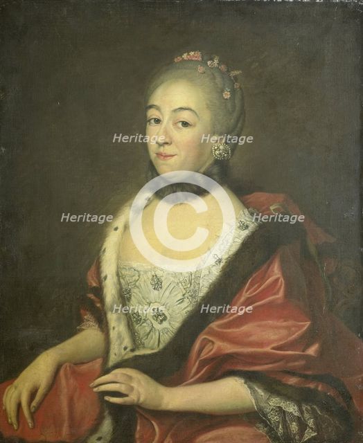 Sandrina van den Broeke, Wife of George Lodewijk Matthes, 1764. Creator: Noel Challe.