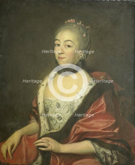 Sandrina van den Broeke, Wife of George Lodewijk Matthes, 1764. Creator: Noel Challe.