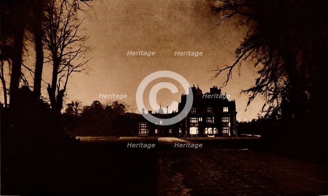 Sandringham House, Norfolk, on the night of King George V's death, 1936.  Artist: Unknown.