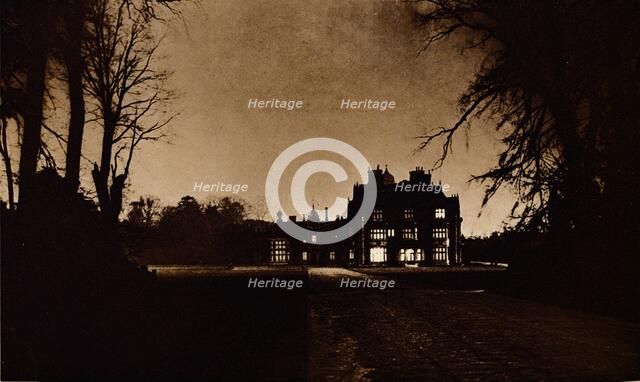 Sandringham House, Norfolk, on the night of King George V's death, 1936.  Artist: Unknown.