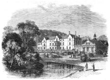 Sandringham Hall, Norfolk, the hunting-box of His Royal Highness the Prince of Wales, 1862. Creator: Unknown