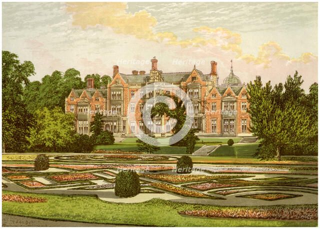 Sandringham, Norfolk, home of the Prince of Wales, c1880. Artist: Unknown