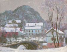 Sandviken, Norway, snow effect, 1895. Creator: Monet, Claude (1840-1926)