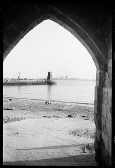 Sandwell Gate and Old Pier Lighthouse, Hartlepool, County Durham, c1955-c1980. Creator: Ursula Clark
