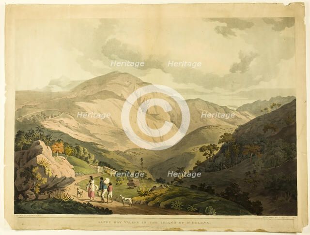 Sandy Bay Valley, St. Helena, n.d. Creator: Daniel Havell.