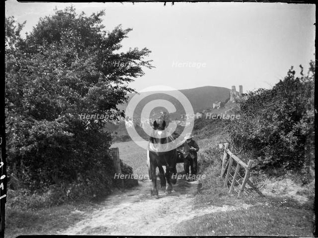 Sandy Hill Lane, Corfe Castle, Purbeck, Dorset, 1927. Creator: Katherine Jean Macfee.