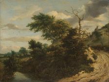 Sandy Track in the Dunes, c.1650-c.1655. Creator: Jacob van Ruisdael
