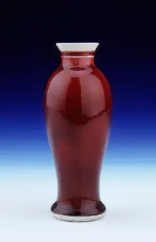 Sang de boeuf Langyao vase, Qing dynasty, China, 19th century. Creator: Unknown