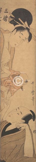 Sankatsu and Hanshichi, ca. 1800. Creator: Kitagawa Utamaro.