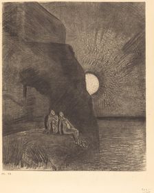 Sans cesse a mes cotes s'agite le demon (Ceaselessly by my side the demon stirs), 1890. Creator: Odilon Redon