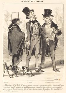 Sans doute M. Riflot le droit..., 1839. Creator: Honore Daumier