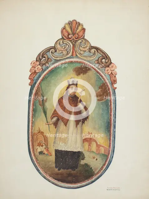 Sant de Retablo, 1939/1940. Creators: Robert W.R. Taylor, William Kieckhofel.