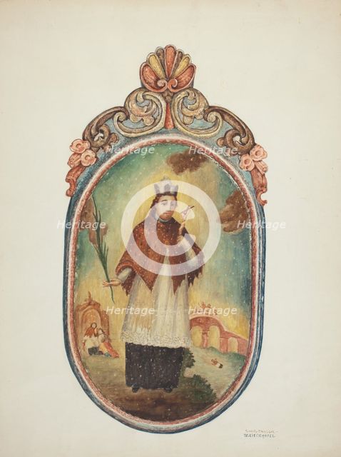 Sant de Retablo, 1939/1940. Creators: Robert W.R. Taylor, William Kieckhofel.