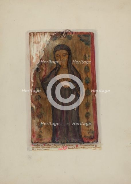 Santo, 1936. Creator: Maude Valle.