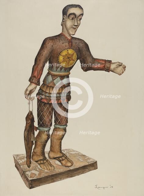 Santo, 1938. Creator: Eldora P. Lorenzini.