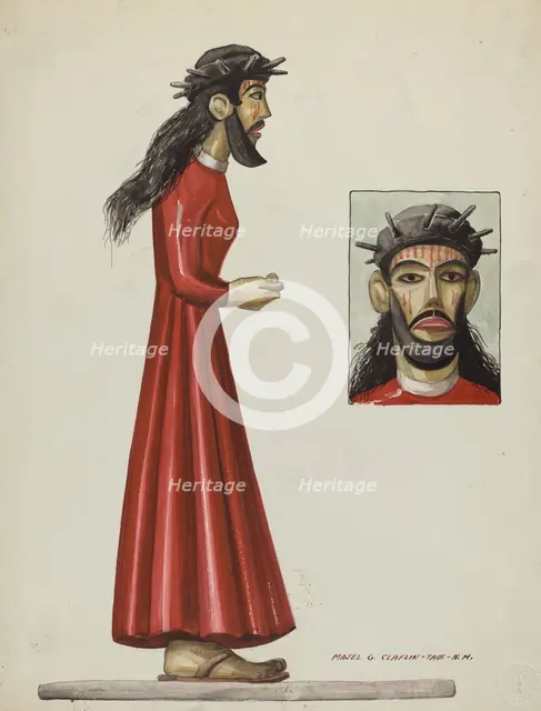 Santo "Christo", c. 1937. Creator: Majel G. Claflin.