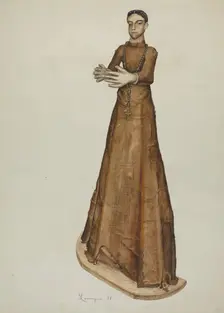 Santo-bulto, 1938. Creator: Eldora P. Lorenzini