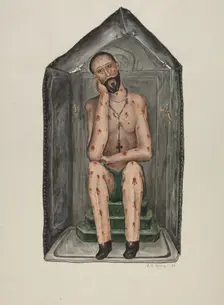 Santo Bulto, 1938. Creator: Eldora P. Lorenzini