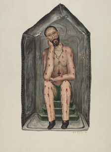 Santo Bulto, 1938. Creator: Eldora P. Lorenzini