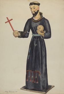 Santo (Bulto), 1938. Creator: Polly Duncan