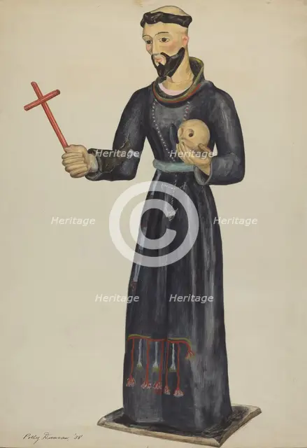 Santo (Bulto), 1938. Creator: Polly Duncan.