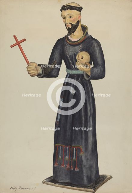 Santo (Bulto), 1938. Creator: Polly Duncan.