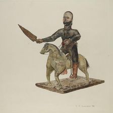 Santo Bulto (Santiago or San Diego), 1938. Creator: Eldora P. Lorenzini