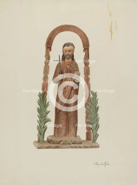 Santo, c. 1941. Creator: Cornelius Christoffels.
