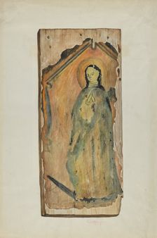 Santo (Lady of Guadaloupe), 1939. Creator: Carl O'Bergh