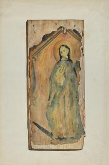 Santo (Lady of Guadaloupe), 1939. Creator: Carl O'Bergh