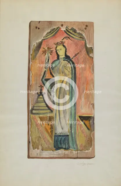 Santo (Nuestra-Sonora di la Luze), 1939. Creator: Carl O'Bergh.