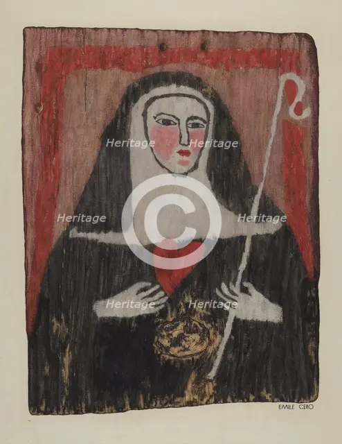 Santo Retablo, c. 1939. Creator: Emile Cero.