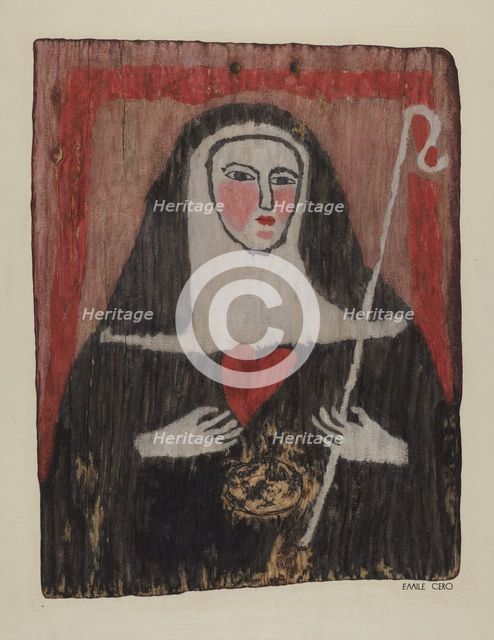 Santo Retablo, c. 1939. Creator: Emile Cero.