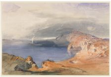 Santorini (Thira), c1843. Creator: Carl Rottmann
