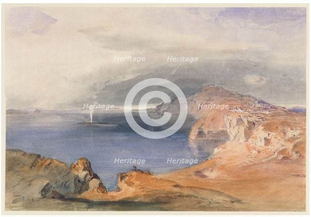Santorini (Thira), c1843. Creator: Carl Rottmann.