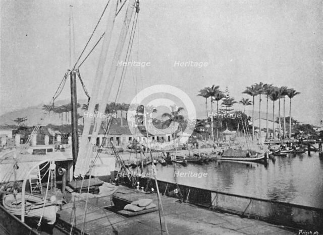 'Santos (Porto das Canoas)', 1895. Artist: Paulo Kowalsky.