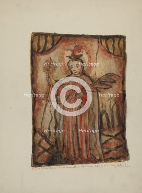 Santos Retablos, 1935/1942. Creator: Maude Valle.