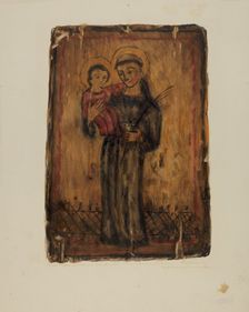 Santos Retablos, 1936. Creator: Maude Valle