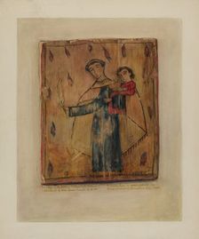 Santos Retablos, 1936. Creator: Maude Valle