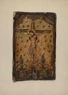 Santos Retablos, 1936. Creator: Maude Valle