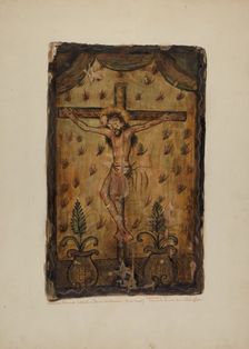 Santos Retablos, 1936. Creator: Maude Valle